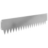 Bordure de Pelouse 10 pcs 103 x 25 cm métal Argenté 641454641454