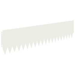 Bordure de Pelouse 10 pcs 103 x 25 cm Acier Blanc 641456641456