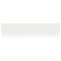 Bordure de Pelouse 10 pcs 103 x 25 cm Acier Blanc 641456641456