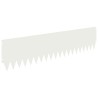 Bordure de Pelouse 10 pcs 103 x 25 cm Acier Blanc 641456641456