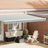 Remplacement de lambrequin Vert et blanc 4,5 m Polyester 641457641457