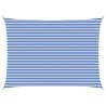 Voile d'ombre Bleu et Blanc 5 x 6 m HDPE 641477641477