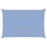 Voile d'ombre Bleu et Blanc 4 x 7 m HDPE 641478641478