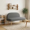 Banc rembourré avec dossier Gris foncé 110 x 60 x 76 cm 641484641484