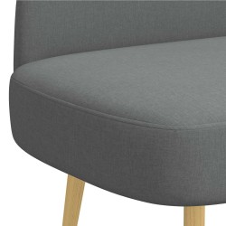 Banc rembourré avec dossier Gris foncé 110 x 60 x 76 cm 641484641484