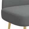 Banc rembourré avec dossier Gris foncé 110 x 60 x 76 cm 641484641484
