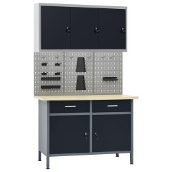  Établi avec 3 panneaux muraux et 1 armoire 641486641486