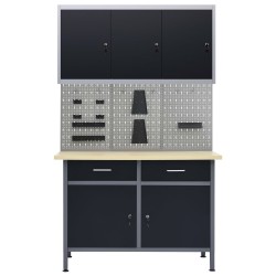  Établi avec 3 panneaux muraux et 1 armoire 641486641486