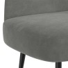Banc rembourré avec dossier Gris foncé 110 x 60 x 76 cm Velours 641501641501