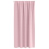 Rideaux occultants avec anneaux 2 pcs Rose bébé 175 x 140 cm 641504641504