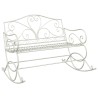 Banc de jardin Blanc antique Acier 641506641506