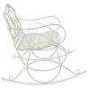 Banc de jardin Blanc antique Acier 641506641506