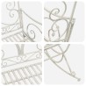 Banc de jardin Blanc antique Acier 641506641506