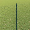 Clôture hexagonale avec poteau 25 x 1,5 m Vert Maille 641507641507