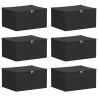 Boîte de rangement 6 pcs Anthracite 43 x 34 x 23 cm 641513641513