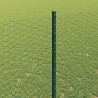 Clôture hexagonale avec poteau 25 x 1,5 m Vert Maille 641520641520
