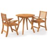 Ensemble à manger de jardin 3 pcs Bois d'acacia solide 641530641530