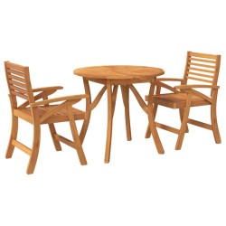 Ensemble à manger de jardin 3 pcs Bois d'acacia solide 641530641530