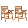 Ensemble à manger de jardin 3 pcs Bois d'acacia solide 641530641530