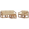 Ensemble de canapés d'extérieur 6 pcs Naturel et Beige 641531641531