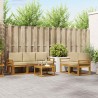Ensemble de canapés d'extérieur 6 pcs Naturel et Beige 641532641532