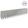 Bordure de Pelouse 10 pcs 103 x 25 cm Acier Argenté 641543641543