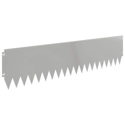 Bordure de Pelouse 10 pcs 103 x 25 cm Acier Argenté 641543641543