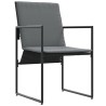 Ensemble de salle à manger pour jardin 5 pcs Noir et anthracite 641546641546