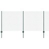 Clôture grillagée avec poteau 25 x 1 m Acier recouvert de PVC 641547641547