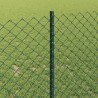 Clôture grillagée avec poteau 25 x 1 m Acier recouvert de PVC 641547641547
