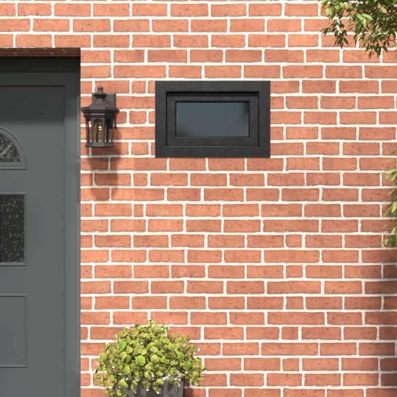 Fenêtre de sous-sol RISOR 60 x 40 cm PVC et verre Anthracite 641550641550