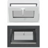 Fenêtre de sous-sol RISOR 60 x 40 cm PVC et verre Anthracite 641550641550