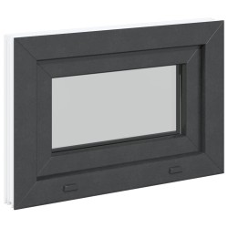 Fenêtre de sous-sol RISOR 60 x 40 cm PVC et verre Anthracite 641550641550