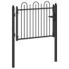 Porte de Clôture HORST 100 x 75 cm métal Noir Verrouillable 641552641552