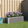 Jardinière surélevée Gris 75 x 30 x 22 cm WPC et Aluminium 641553641553