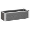 Jardinière surélevée Gris 75 x 30 x 22 cm WPC et Aluminium 641553641553