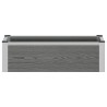 Jardinière surélevée Gris 75 x 30 x 22 cm WPC et Aluminium 641553641553