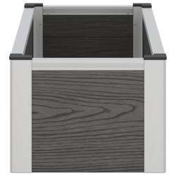 Jardinière surélevée Gris 75 x 30 x 22 cm WPC et Aluminium 641553641553
