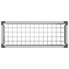 Jardinière surélevée Gris 75 x 30 x 22 cm WPC et Aluminium 641553641553