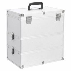 Mallette à maquillage 37x24x40 cm Argenté Aluminium 641568641568