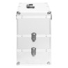 Mallette à maquillage 37x24x40 cm Argenté Aluminium 641568641568