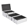 Mallette à maquillage 37x24x40 cm Argenté Aluminium 641568641568