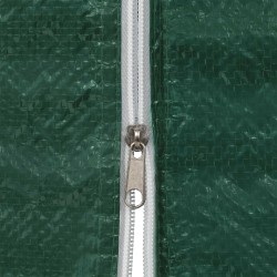 Mur de tente de fête 2 pcs Vert 400 x 195 cm PE et acier 641570641570