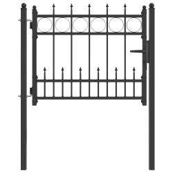Porte de Clôture HORST 100 x 75 cm Métал Noir Verrouillable 641582641582