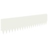 Bordure de Pelouse 10 pcs 103 x 25 cm Acier Blanc 641584641584