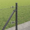 Clôture en fil soudé avec base en béton 25 x 0,6 m Gris Maille 641592641592