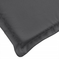 Coussin de chaise longue anthracite mélangé 200x70x4 cm tissu 641597641597