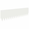 Bordure de Pelouse 10 pcs 103 x 30 cm Acier Blanc 641600641600