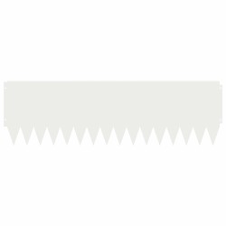 Bordure de Pelouse 10 pcs 103 x 30 cm Acier Blanc 641600641600