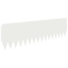 Bordure de Pelouse 10 pcs 103 x 30 cm Acier Blanc 641600641600